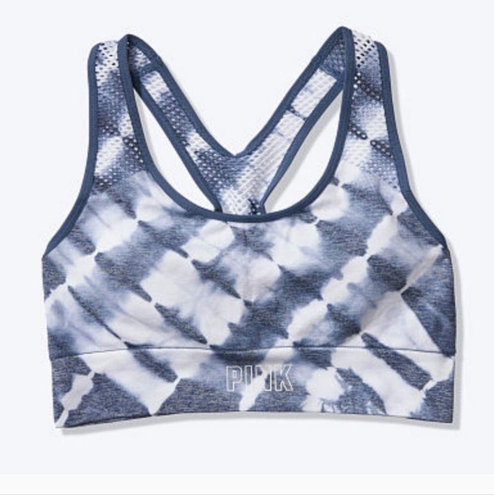 Pink Victoria's Secret SEAMLESS LIGHTLY LINED GYM RACERBACK Sports Bra